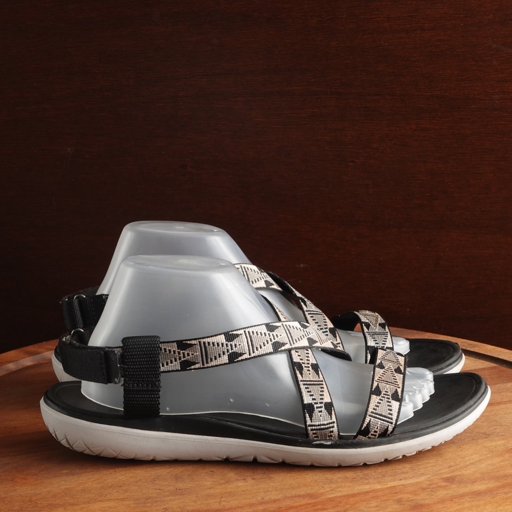 Teva Sandals Womens SZ 11 BLK Terra-Float Livia Beach Pool Travel Outdoor Shoes